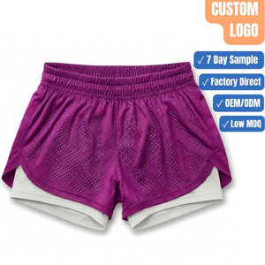 Women Casual Mesh <b>Shorts</b> Lightweight Summer <b>Shorts</b> Mesh Sport <b>Shorts</b> Compression OEM Private Label - Product Image 1