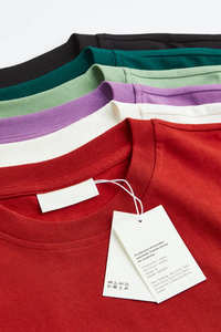 Camiseta de algodón 100 orgánico de color personalizado para hombres y mujeres, camisa de cuello redondo de alta calidad, venta al por mayor - Product Image 6