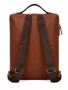 Premium Durable Genuine Leather <b>Backpack</b> Tote for Men <b>Women</b> Convertible Travel Laptop <b>Backpack</b> Minimalist Carry Office College - Product Image 4