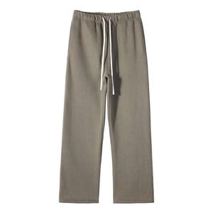 Men's Heavy Duty Cotton Sweatpants Loose <b>Straight</b> <b>Leg</b> Drawstring Trousers Casual Sports <b>Pants</b> for Spring - Product Image 6
