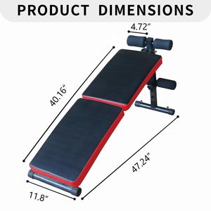 Banc utilitaire multi-positions réglable pour la musculation à domicile et l'entraînement en force, chaise de redressement avec conception pliable - Product Image 2