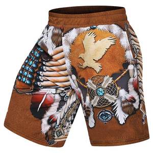 Shorts de Playa para Hombre con Estampado de Camuflaje Rojo y Negro, Cintura Media Elástica, Secado Rápido, Casuales, con Bolsillos - Product Image 2