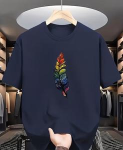 เสื้อยืดผู้หญิงสั่งทำพิเศษ เนื้อผ้านุ่มพิเศษ สกรีนลาย ซัมเมอร์  ตกแต่งด้วยผ้าเดนิม ผ้าบาติก ผ้าคอร์ดูรอย เป็นมิตรกับสิ่งแวดล้อม - Product Image 1