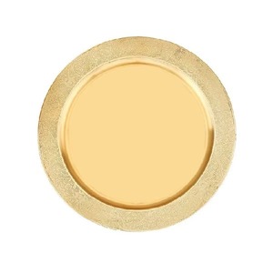 Assiettes et plats de service pour mariage, assiettes de présentation réutilisables en métal, assiettes de luxe dorées, prix promotionnels - Product Image 3