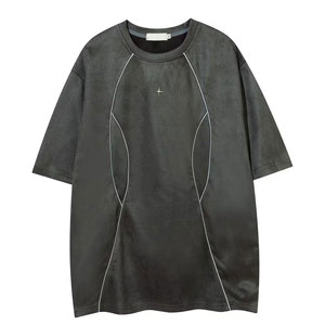 T-shirts pour hommes les plus vendus, t-shirts unis, style streetwear, 100% coton, respirant, léger, service OEM - Product Image 1