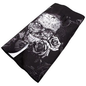 Pantalones Cortos Deportivos MMA para Hombre con Estampado de Calavera en Blanco y Negro, Sublimación, Transpirables, Ajuste Atlético - Product Image 5