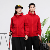 Chaqueta con Capucha Cómoda, Transpirable, Ligera, Repelente al Agua, Resistente al Viento, Unisex, Informal, con Logotipo Personalizado
