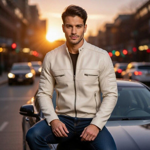 Chaquetas Bomber de Cuero Genuino Comfortex International al por Mayor para Hombre, Precio Bajo, con Forro de Piel de Oveja, Tallas Grandes, Transpirables - Product Image 1