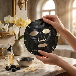 Masque facial au charbon d'or complexe anti-âge pour tous types de peau, usage domestique féminin - Product Image 4