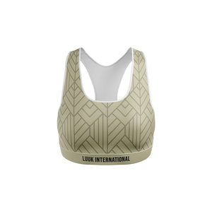 Sujetador deportivo tipo racerback para mujer, estampado floral, soporte medio, ropa deportiva para yoga, transpirable, de spandex y poliéster, venta al por mayor - Product Image 4