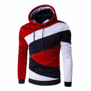 Sweat à capuche décontracté pour homme, coupe classique, manches régulières, en molleton 100% coton, bleu, blanc, noir, vêtements d'hiver - Product Image 2