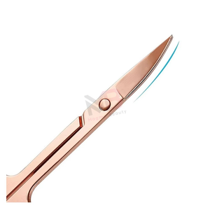 Tijeras de Manicura de Acero Inoxidable, Cuchilla Recta, Cortacutículas, Punta Afilada, Herramienta de Belleza, Mango Metálico, Orificio Redondo, Uso para Adultos - Product Image 4