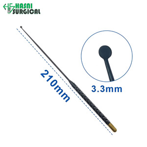 Micro-couteau à visseuse pour microvasques, spatule de dissection ronde 1.3, curette en acier inoxydable certifiée CE, instrument de neurochirurgie - Product Image 3