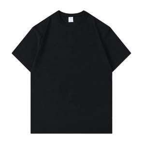 T-shirt de travail ample en tissu peigné pour homme, 100 % coton 230 g/m², blanc, anti-boulochage, formel, pour activités de football et de lenardage - Product Image 1