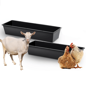 Comedero de Acero Usado para Ganado - 2 Piezas de Doble Propósito para Caballos, Cabras, Cerdos y Otros Animales - Product Image 1