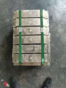 Lingote de Estaño de Alta Pureza Sn 99.9% Mín. (Marcas LME/No LME) Sin Aleación, Sin Soldadura Secundaria, Para Recubrimiento, Dimensiones 46x81x54 - Product Image 1