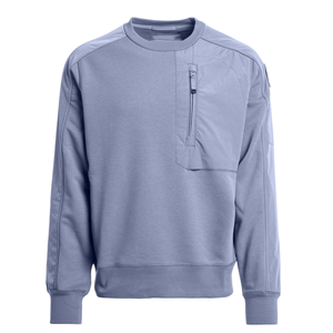 เสื้อสเวตเชิ้ตคอกลมผู้ชาย สีพื้น ผ้าถัก ระบายอากาศได้ดี ทรงปกติ ใส่สบายๆ ในฤดูใบไม้ร่วง - Product Image 3