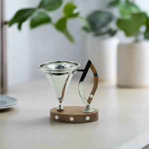 Wholesale Modern Wood Gold <b>Bakhoor</b> Burner Metal Cone <b>Oud</b> Incense Holder Bulk Arabian Mabkhara for Home Office Ramadan Decor - Product Image 2