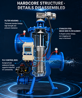 Filtre vertical automatique autonettoyant DN 150 à auto-évacuation pour la filtration des liquides dans les pipelines pétrochimiques