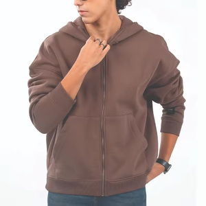 Sweat à capuche zippé personnalisé en coton molletonné, style urbain, livraison rapide - Product Image 6