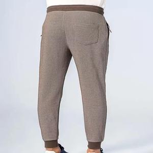 <b>Men's</b> Gray Sweatpants Elastic Waist Drawstring Casual Joggers Side Pockets Breathable Polyester Cotton Autumn Wear - Product Image 6