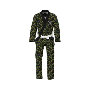 Uniforme de Taekwondo Professionnel Premium Arme Green en Coton Léger Antidérapant pour Compétition Poomsae, Ensemble Dobok Arts Martiaux GOLDEN - Product Image 1