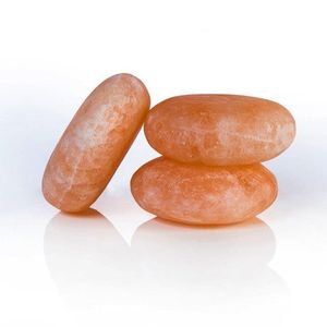 Pierres de massage en sel rose de l'Himalaya, pierres naturelles de cristal, thérapie par pierres chaudes, spa, relaxation corporelle, Feng Shui, portables, faites à la main, en vrac - Product Image 1