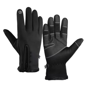 Wholesale Custom Made Winter <b>Gloves</b> Windproof Outdoor Sports Running Motorcycle <b>Touch</b> Screen Non-slip Warm Full Fingers <b>Gloves</b> - Product Image 1