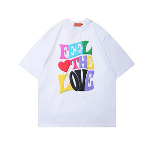 เสื้อยืดโอเวอร์ไซส์พิมพ์ลายโลโก้สั่งทำพิเศษสำหรับผู้ชาย คุณภาพหรูหรา ทรงหลวม ไหล่ตก พิมพ์ลายพัฟ ผ้าฝ้าย 100% ระบายอากาศได้ดี เป็นมิตรต่อสิ่งแวดล้อม - Product Image 1