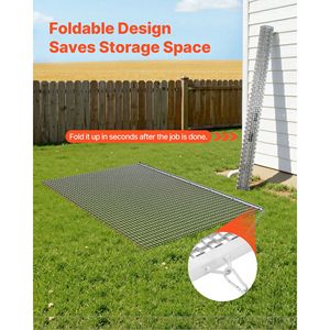 Erpice a Catena in Rete d'Acciaio Zincato Durevole 6.6 X 4 ft ad Alta Efficienza per Accessori ATV UTV Trattori - Product Image 5