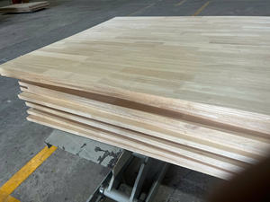 Fabricant de dessus de table EFS Surface Furniture, comptoir en bois massif à jointure à doigts, plan de travail de cuisine en bois d'hévéa, dimensions personnalisées - Product Image 2