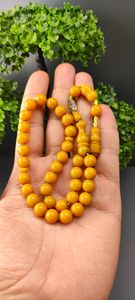 SMART HANDMADE ECO-FRIENDLY RESIN LOVE TASBIH AMBER BEADS Turquoise Prayer Rosary <b>Stone</b> Muslim Rosary Counter Jewelry - Product Image 3