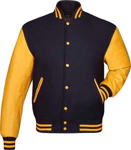 Veste universitaire de baseball légère de qualité supérieure pour hommes, vêtements décontractés, logo personnalisé, veste universitaire multicolore unisexe - Product Image 2