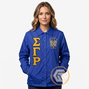 Tresors grecs : Veste brodée personnalisée Sigma Gamma Rho, vêtements grecs de haute qualité pour femmes, service OEM - Product Image 3