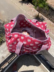 Floral Duffel <b>Bag</b> Women Travel <b>Bag</b> Cotton Quilted Weekender <b>Overnight</b> Gym <b>Bag</b> Lightweight Carry On Handmade - Product Image 6