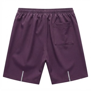 Men's Purple Quick Dry Athletic <b>Shorts</b> With Drawstring Waist And Side Pockets Casual Bermuda Length Sports Wear - Product Image 5