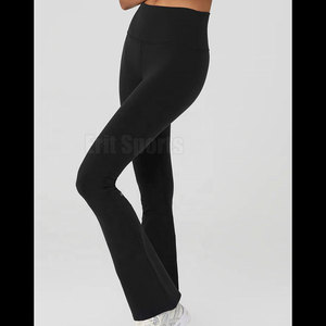 Pantalon évasé pour femme de qualité supérieure, été, tissu en coton/polyester respirant et écologique, look élégant pour des tenues tendance - Product Image 2