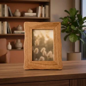 Wooden Tabletop and Wall Hanging Photo Frame Decorative <b>Wood</b> Picture Frame for Home Office Bedroom Living Room Photo Display - Product Image 2