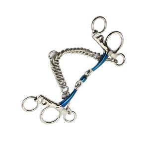 Novedad: ZUMA ENTERPRISES - Bocado de caballo Pelham profesional personalizable de acero inoxidable con boca portada - Product Image 6