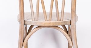Sillas de madera maciza para eventos, silla <span class=keywords><strong>Botanica</strong></span> con respaldo cruzado, muebles de bastón para banquete de boda - Product Image 6