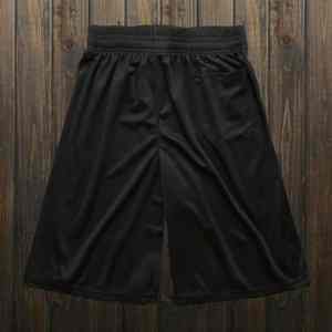 Shorts d'entraînement d'été pour hommes en gros, séchage rapide, pour la gym, la course et le fitness, avec poches, design uni noir décontracté - Product Image 5