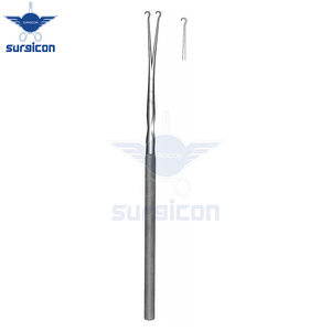 Gancho para Piel Barsky de 15 cm (6 Pulgadas) y 3 mm, Retractor Quirúrgico de Acero Inoxidable, Instrumento Médico para Cirugía Plástica Reconstructiva - Product Image 2