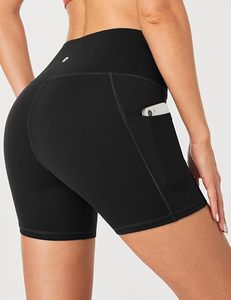 Shorts de cyclisme taille haute personnalisables avec logo, pour la course à pied, l'entraînement et le sport, avec poches - Product Image 4