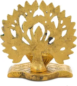 Tree Candle <b>Holder</b> Decorative Kalpavriksha Tree <b>Tealight</b> <b>Holder</b> Decorative Showpiece Gold Color Plated Diya In Lowest Price - Product Image 6