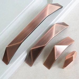 Tiradores de Cajón Color Cobre Champán, Perillas Metálicas para Cómodas, Herrajes Modernos para Puertas de Gabinetes de Cocina, Manijas para Armarios - Product Image 1