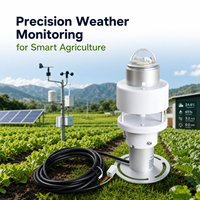 Station météo ultrasonique 4G Modbus du fabricant, 8-en-1, avec suivi automatique des paramètres météorologiques, système IoT pour l'agriculture intelligente, IP65