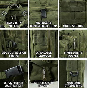 New Camouflage Tactical <b>Backpack</b> for Outdoor Sports Fashionable Zipper Multi-Purpose Hunting Accessories Bag for Travel - Product Image 2