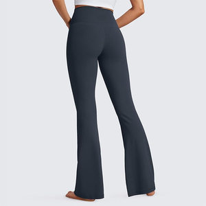 Leggings de yoga respirants pour femmes, taille complète, en spandex et polyester, sans couture, leggings de fitness évasés pour femmes - Product Image 2