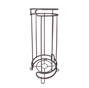 Hot Selling Classic <b>Black</b> Powder Coated <b>Paper</b> Towel Holder with Sturdy Round Base Countertop Napkin Stand - Product Image 4