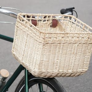 Cesta desmontable de ratán para accesorios de bicicletas, venta al por mayor, cestas delanteras duraderas para bicicletas, bolsa de estilo retro para bicicletas - Product Image 6